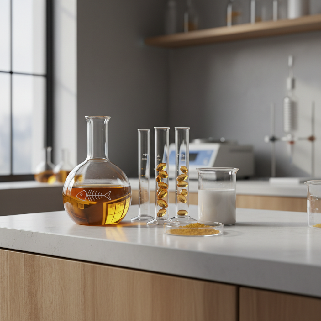 Omega-3 fatty acids concept image