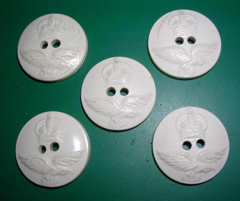 White casein Australian Royal Airforce pre-1953 buttons