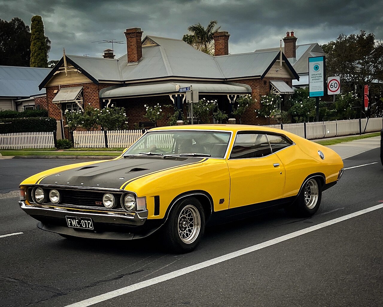 Australian-made muscle car powered by a 5.8L (351ci) Cleveland V8, producing around 300 bhp. Equipped with a 4-speed manual gearbox and rear-wheel drive. Top speed approximately 22