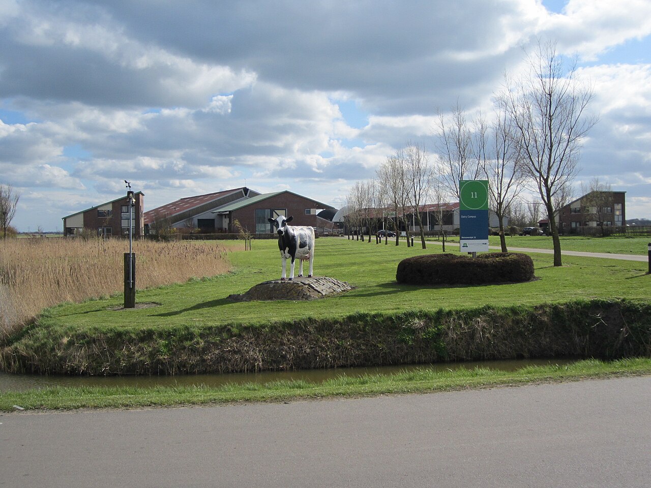 Experimental farm Nij Bosma Zathe (Dairy Campus), Goutum, county Friesland, The Netherlands. Also production of biogas.
