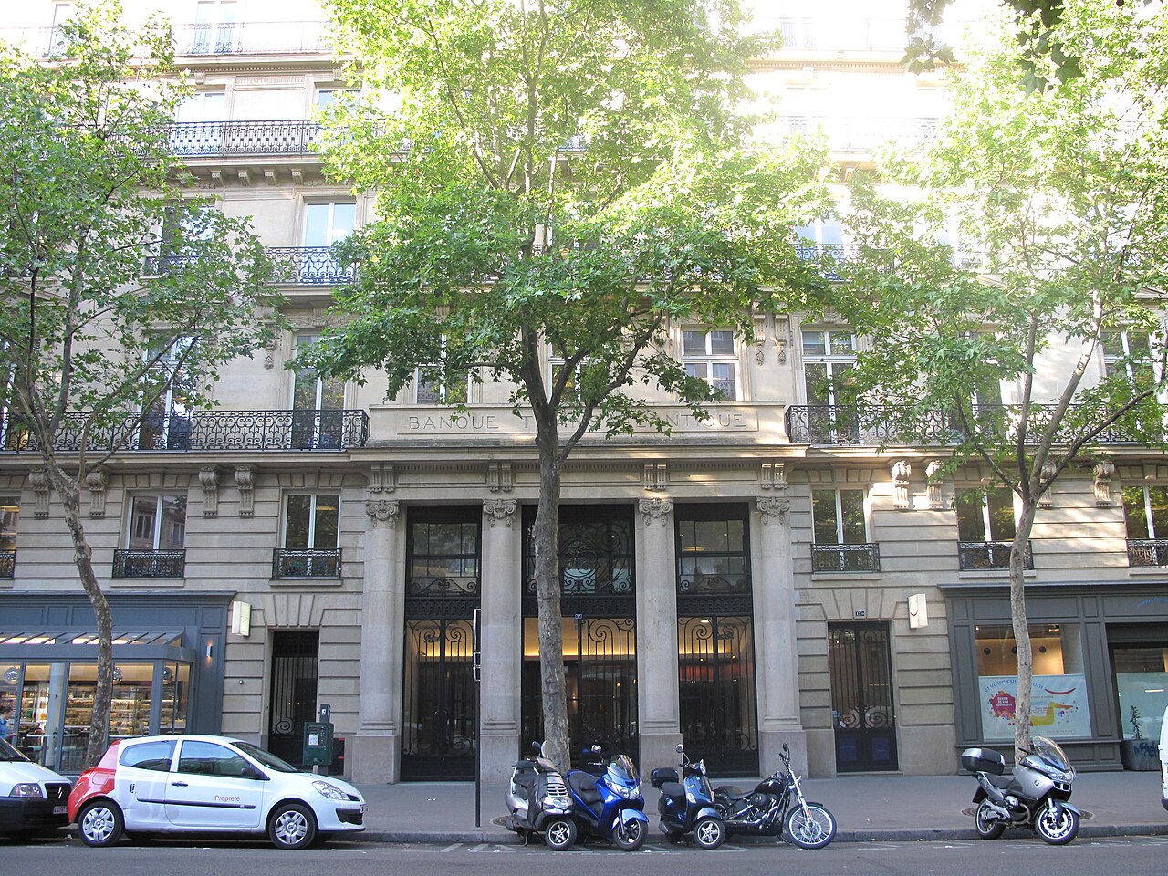 17 Boulevard Haussmann, Paris 9th arr. Formerly the head office of the French bank Banque Transatlantique and the head office of the French company Danone.