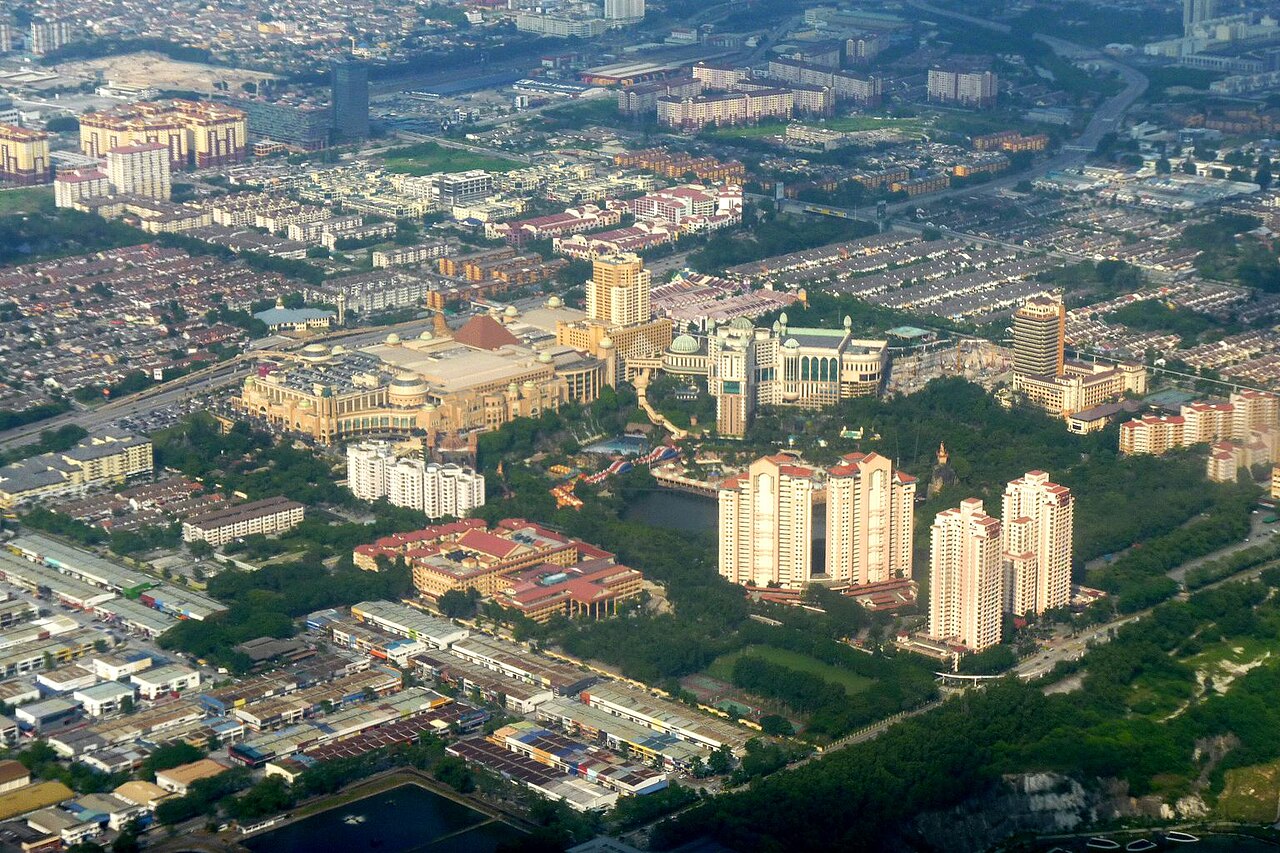 Aerial view of Bandar Sunway in Klang Valley in Feb 2011.