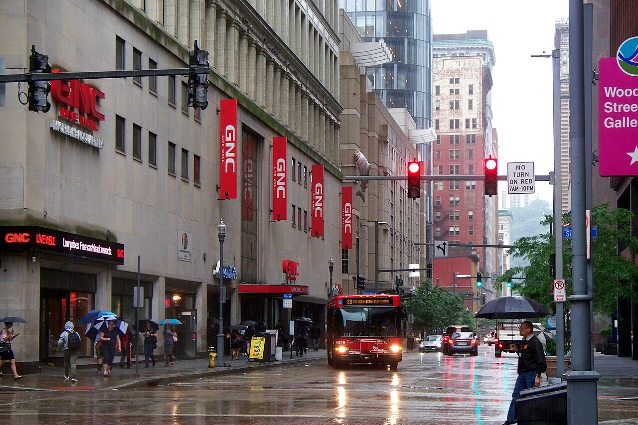 GNC world headquarters on Wood Street, Pittsburgh