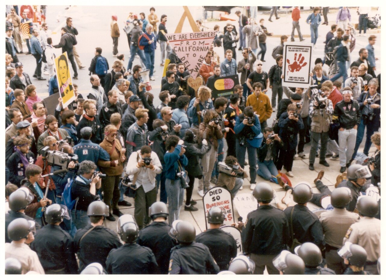 In 1988 the AIDS Coalition to Unleash Power (ACT-UP) organized a demonstration at FDA headquarters in Rockville, Maryland, to protest for greater access to investigational drugs to